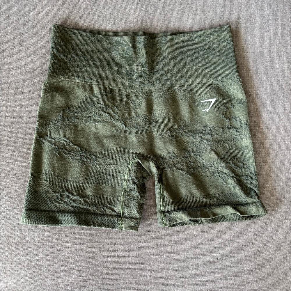 Gymshark Seamless Olive Green Women's Shorts